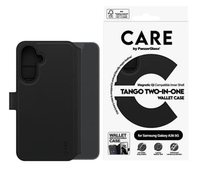 PanzerGlass Tango Two-in-One mobile phone case 17 cm (6.7") Wallet case Black view 5