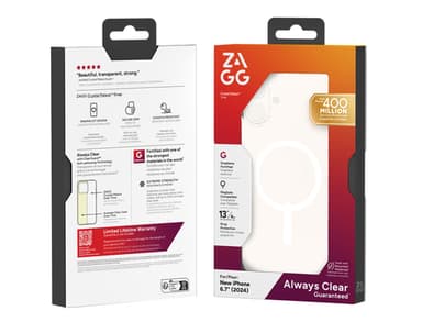 ZAGG Cases Crystal Palace Snap Apple iPhone 16 Plus Clear view 5