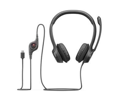 Logitech H390 Headset Wired Head-band Calls/Music USB Type-C Black view 5