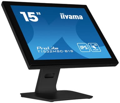 iiyama ProLite T1532MSC-B1S computer monitor 38.1 cm (15") 1024 x 768 pixels XGA LCD Touchscreen Black view 1