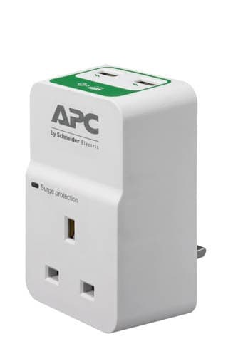 APC PM1WU2-UK surge protector White 1 AC outlet(s) 230 V view 1