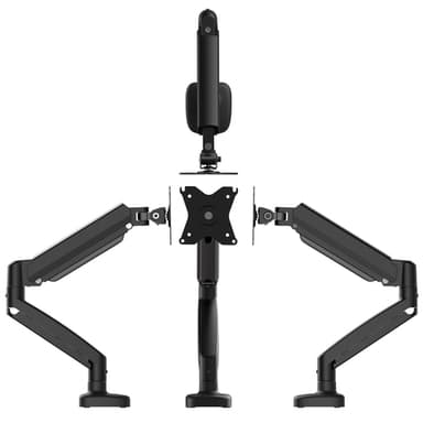 j5create JTSA101 Ergonomic Monitor Mount, Black view 4