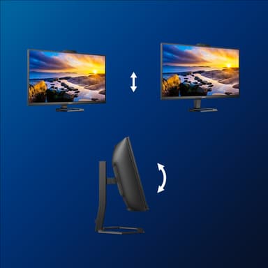 Philips 5000 series 34E1C5600HE/00 computer monitor 86.4 cm (34") 3440 x 1440 pixels 4K Ultra HD LED Black view 3