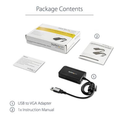 StarTech.com USB 2.0 to VGA Adapter, USB to VGA Monitor Converter for Windows, 1080p (no support for macOS/ChromeOS/Linux) - TAA view 11