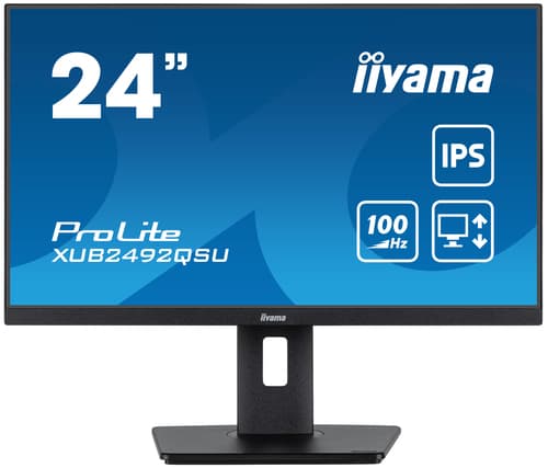 iiyama ProLite XUB2492QSU-B1 computer monitor 60.5 cm (23.8") 2560 x 1440 pixels Quad HD LED Black