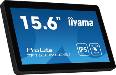 iiyama ProLite TF1633MSC-B1 computer monitor 39.6 cm (15.6") 1920 x 1080 pixels Full HD Touchscreen Black view 6