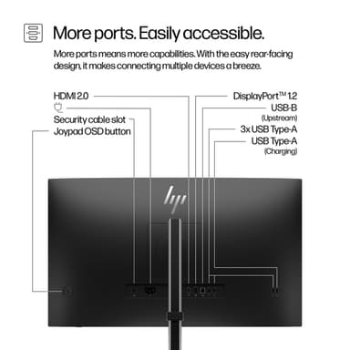 HP Series 5 Pro 27 inch QHD Monitor - 527pq view 13