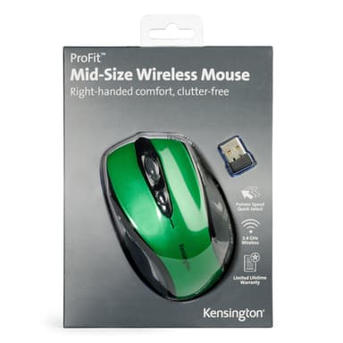 Kensington Pro Fit Mid-Size Wireless Mouse - Emerald Green view 6