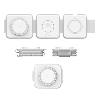 j5create Qi2 3-in-1 Magnetic Travel Wireless Charging Station view 5