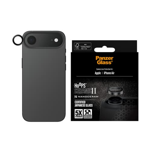PanzerGlass ® Hoops® Ceramic II Camera Lens Protector iPhone Air Clear screen protector Apple 1 pc(s)