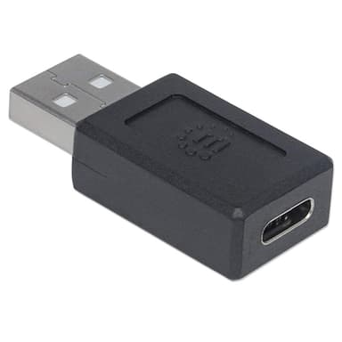 Manhattan USB-C to USB-A Adapter, Female to Male, 480 Mbps (USB 2.0), Hi-Speed USB, Black, Lifetime Warranty view 5