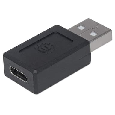 Manhattan USB-C to USB-A Adapter, Female to Male, 480 Mbps (USB 2.0), Hi-Speed USB, Black, Lifetime Warranty view 4
