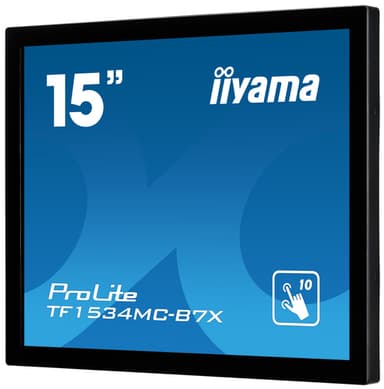 iiyama TF1534MC-B7X computer monitor 38.1 cm (15") 1024 x 768 pixels XGA LED Touchscreen Multi-user Black view 5