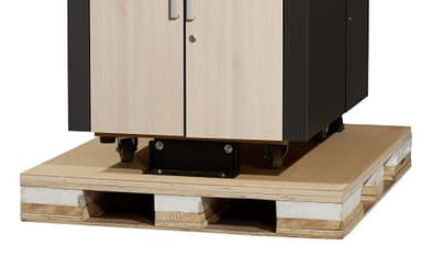 APC NetShelter CX 24U Freestanding rack Grey, Oak view 4