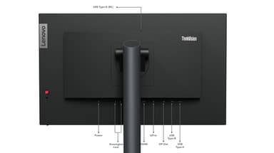 Lenovo ThinkVision P24q-30 computer monitor 60.5 cm (23.8") 2560 x 1440 pixels Quad HD LED Black view 10