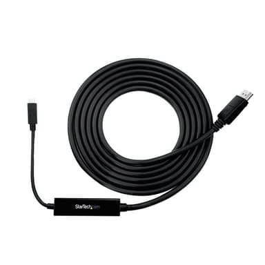 StarTech.com 9.8ft/3m USB C to DisplayPort 1.2 Cable 4K 60Hz - USB-C to DisplayPort Adapter Cable - HBR2 USB Type-C DP Alt Mode to DP Monitor Video Cable - Works w/ Thunderbolt 3 - Black view 2