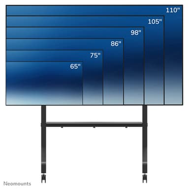 Neomounts FL50-575BL1 TV trolley 65-115" - fast installation - TÜV view 3