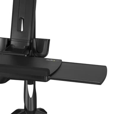 StarTech.com Sit Stand Dual Monitor Arm - Desk Mount Dual Computer Monitor Adjustable Standing Workstation for up to 24" Displays - VESA Ergonomic Stand Up Desk Converter w/ Keyboard Tray view 3