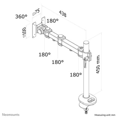 Neomounts FPMA-D960G Monitor arm 10-30" view 6