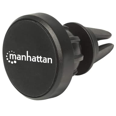 Manhattan Magnetic Car Air-Vent Phone Mount, Adjustable Clip-on, Quick Attach and Release, Non-Skid Pad, Black, Lifetime Warranty view 1