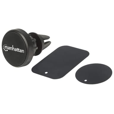 Manhattan Magnetic Car Air-Vent Phone Mount, Adjustable Clip-on, Quick Attach and Release, Non-Skid Pad, Black, Lifetime Warranty view 5