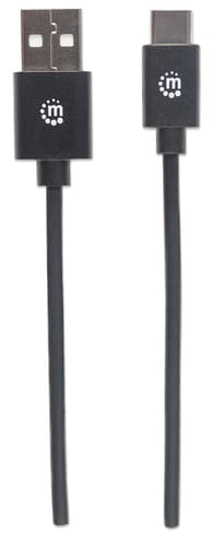 Manhattan USB-C to USB-A Cable, 3m, Male to Male, 480 Mbps (USB 2.0), Hi-Speed USB, Black, Lifetime Warranty view 4