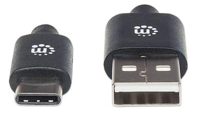 Manhattan USB-C to USB-A Cable, 3m, Male to Male, 480 Mbps (USB 2.0), Hi-Speed USB, Black, Lifetime Warranty view 3