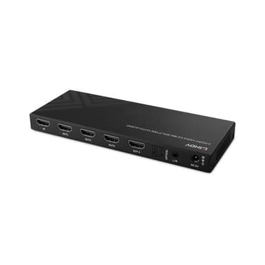 Lindy 4 Port HDMI 8K60 Splitter with Audio view 2