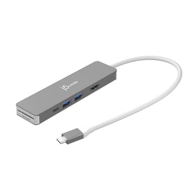 j5create JCD390 4K60 Elite USB-C® 10Gbps Multi-Adapter, Black view 2