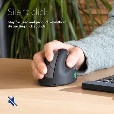 R-Go Tools Ergonomic mouse R-Go HE Break with break software, small (hand size ˂165 mm), right-handed, Wired, black view 9