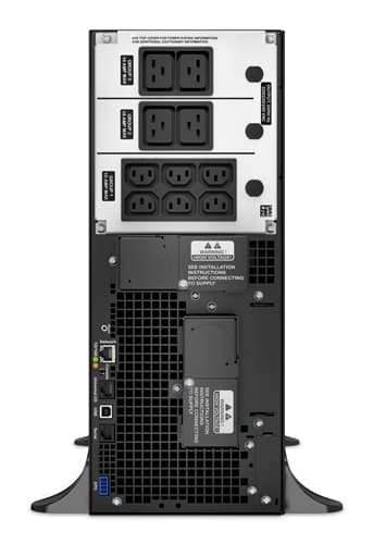 APC Smart-UPS On-Line, 6kVA/6kW, Tower, 230V, 6x C13+4x C19 IEC outlets, Network Card+SmartSlot, Extended runtime, W/O rail kit view 4