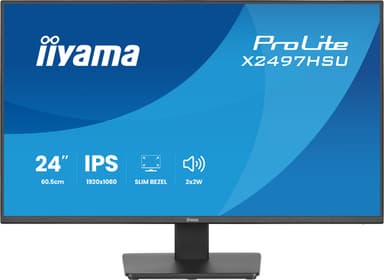 iiyama ProLite X2497HSU-B1 computer monitor 60.5 cm (23.8") 1920 x 1080 pixels Full HD LED Black view 3