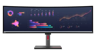 Lenovo ThinkVision P49w-30 computer monitor 124.5 cm (49") 5120 x 1440 pixels DQHD LED Black view 3