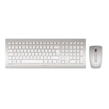 CHERRY DW 8000 keyboard Mouse included Universal RF Wireless QWERTY US English Silver, White view 1