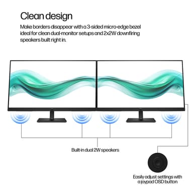 HP Series 3 Pro 23.8 inch FHD Monitor - 324ph view 8