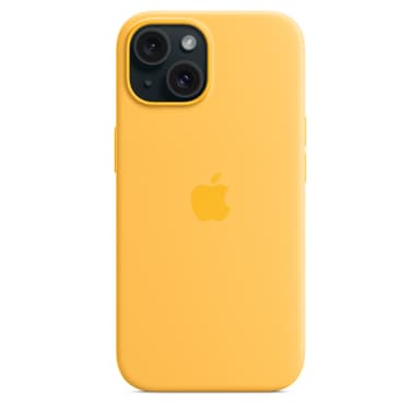Apple iPhone 15 Silicone Case with MagSafe - Sunshine view 5