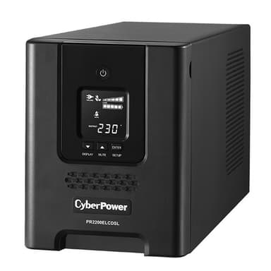 CyberPower PR2200ELCDSL uninterruptible power supply (UPS) Line-Interactive 2.2 kVA 1980 W 9 AC outlet(s) view 1