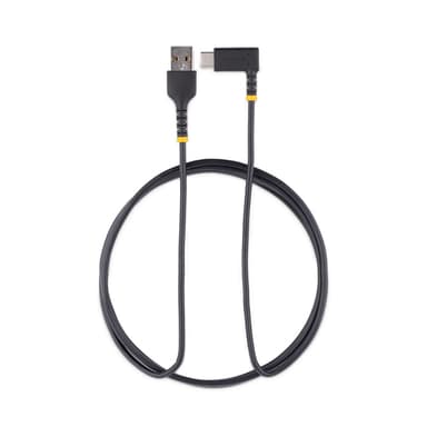 StarTech.com 6.6ft (2m) USB-A to USB-C Fast Charging Cable, Rugged, Right-Angled, Charge & Sync, 3A, USB 2.0, TPE Jacket and Aramid Fiber - USB Charging Cord view 7