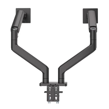 Manhattan Dual Desk Mount for TV & Monitors (Full Motion Spring), For screens 13" to 45", Clamp or Grommet Assembly, VESA compatibility: 75x75 and 100x100mm - check the dimensions of the four mounting holes on back of screen to ensure it fits, Max 20kg (each) view 6