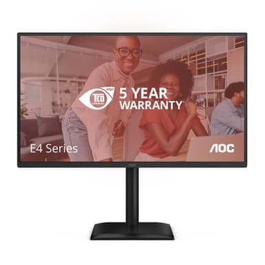 AOC E4 Q27E4U computer monitor 68.6 cm (27") 2560 x 1440 pixels Quad HD LED Black view 2