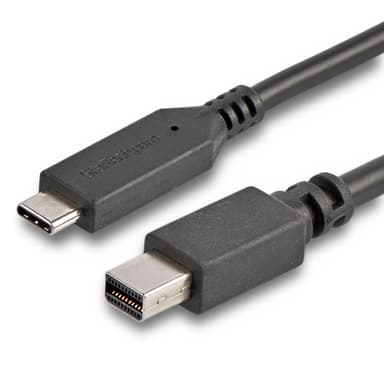 StarTech.com 6 ft. (1.8 m) USB-C to Mini DisplayPort Cable - 4K 60Hz - Black view 1