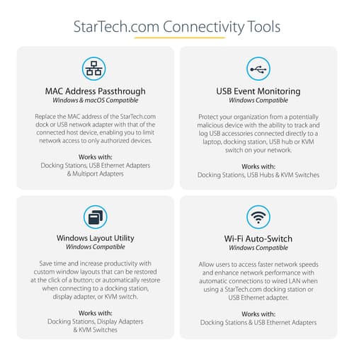 StarTech.com USB C Multiport Adapter with HDMI, VGA, Gigabit Ethernet & USB 3.0 - USB C to 4K HDMI or 1080p VGA Display Mini Dock Hub - USB Type-C Travel Docking Station for USB-C Laptops