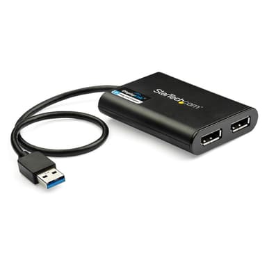 StarTech.com USB 3.0 to Dual DisplayPort Adapter - 4K 60Hz view 1