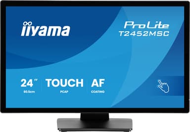 iiyama ProLite T2452MSC-B2 computer monitor 61 cm (24") 1920 x 1080 pixels Full HD Touchscreen Black view 3