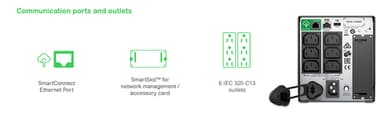 APC Smart-UPS SMT750IC - 6x C13, USB, SmartConnect, 750VA view 10