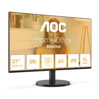 AOC B3 27B3HA2 computer monitor 68.6 cm (27") 1920 x 1080 pixels Full HD LED Black view 2