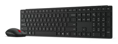 Lenovo 4X31S04843 keyboard Mouse included Office RF Wireless + Bluetooth French, German Black view 4