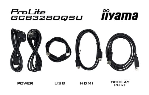 iiyama G-MASTER GCB3280QSU-B2 computer monitor 80 cm (31.5") 2560 x 1440 pixels Dual QHD LED Black