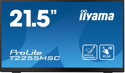 iiyama ProLite T2255MSC-B1 computer monitor 54.6 cm (21.5") 1920 x 1080 pixels Full HD LCD Touchscreen Black