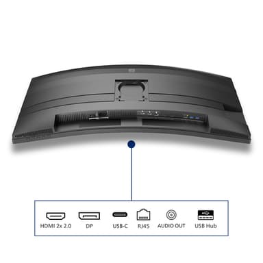 Philips 5000 series 34B2U5600C/00 computer monitor 86.4 cm (34") 3440 x 1440 pixels Dual QHD LCD Grey view 6